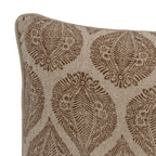 Cergy - Set of 4 Cushions - Brown - Cotton