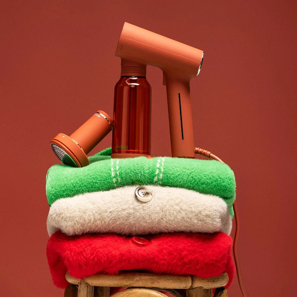 Pack - Steamer KARL XL + Rasoir Anti-Peluche - Terracotta