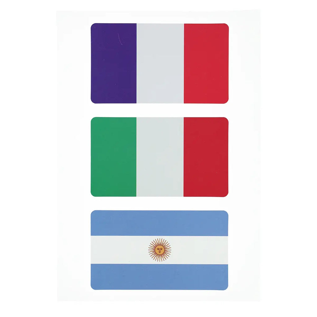 12 Stickers Drapeaux