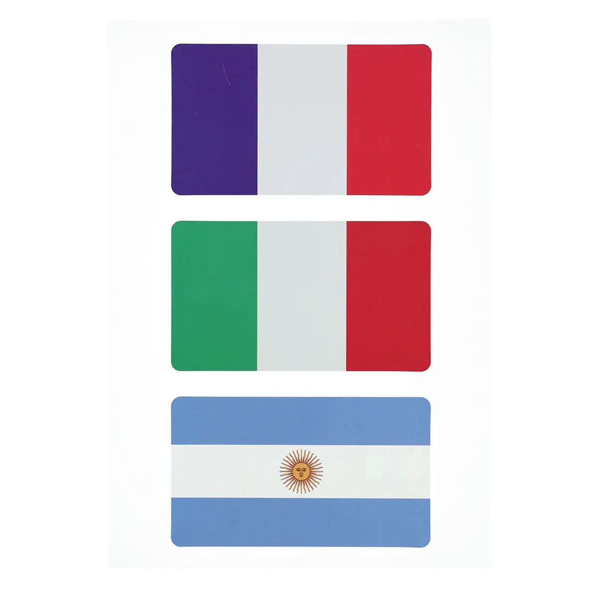 12 Stickers Drapeaux
