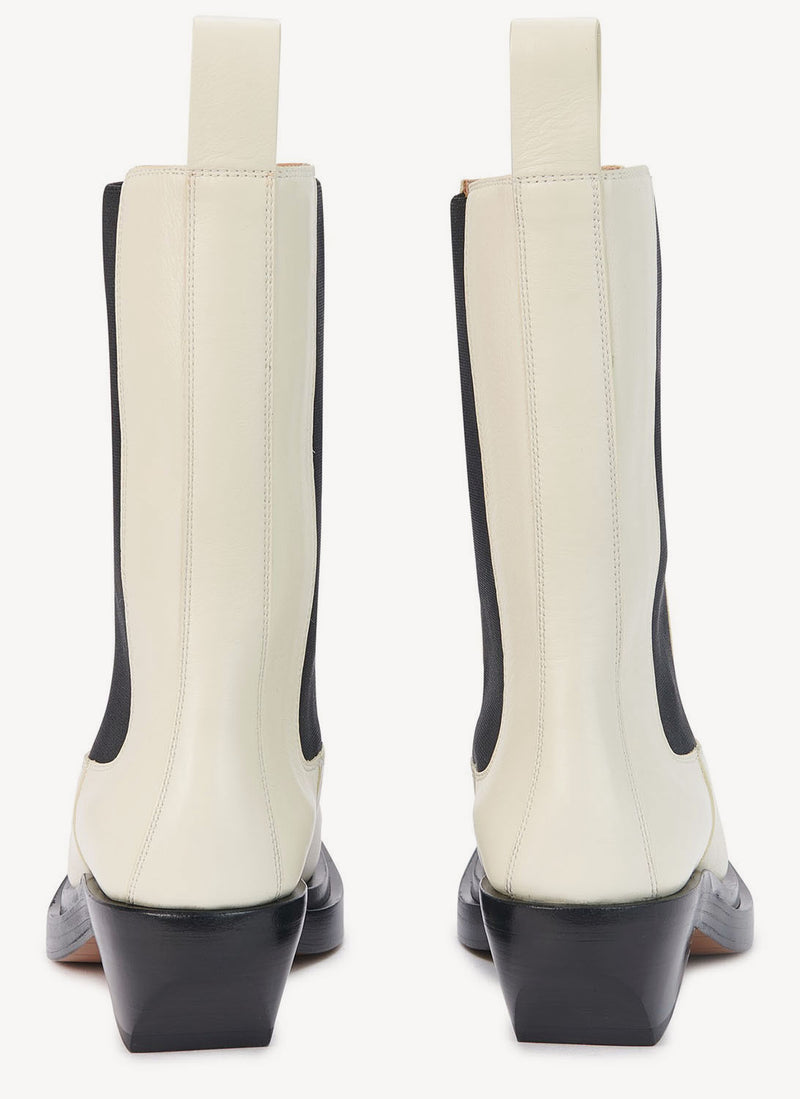 Bottega Veneta - Bottes Leon - White - Femme