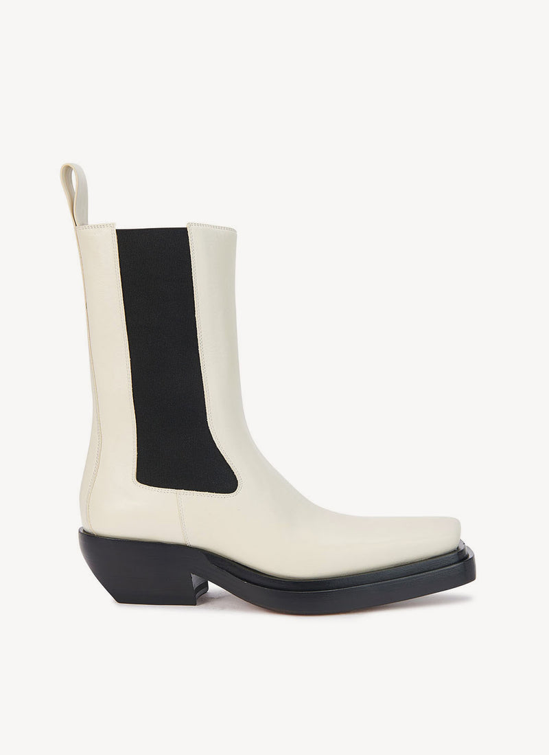 Bottega Veneta - Bottes Leon - White - Femme