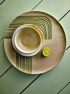 Amica - Plat De Service - Multicolore - Grès