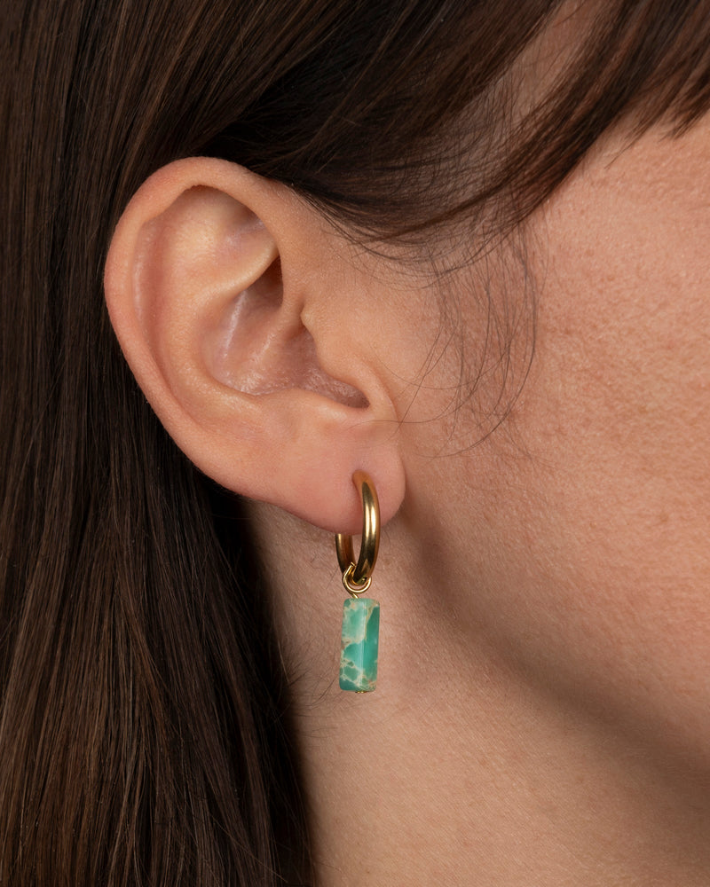 Duo Stone - Rectangle Turquoise