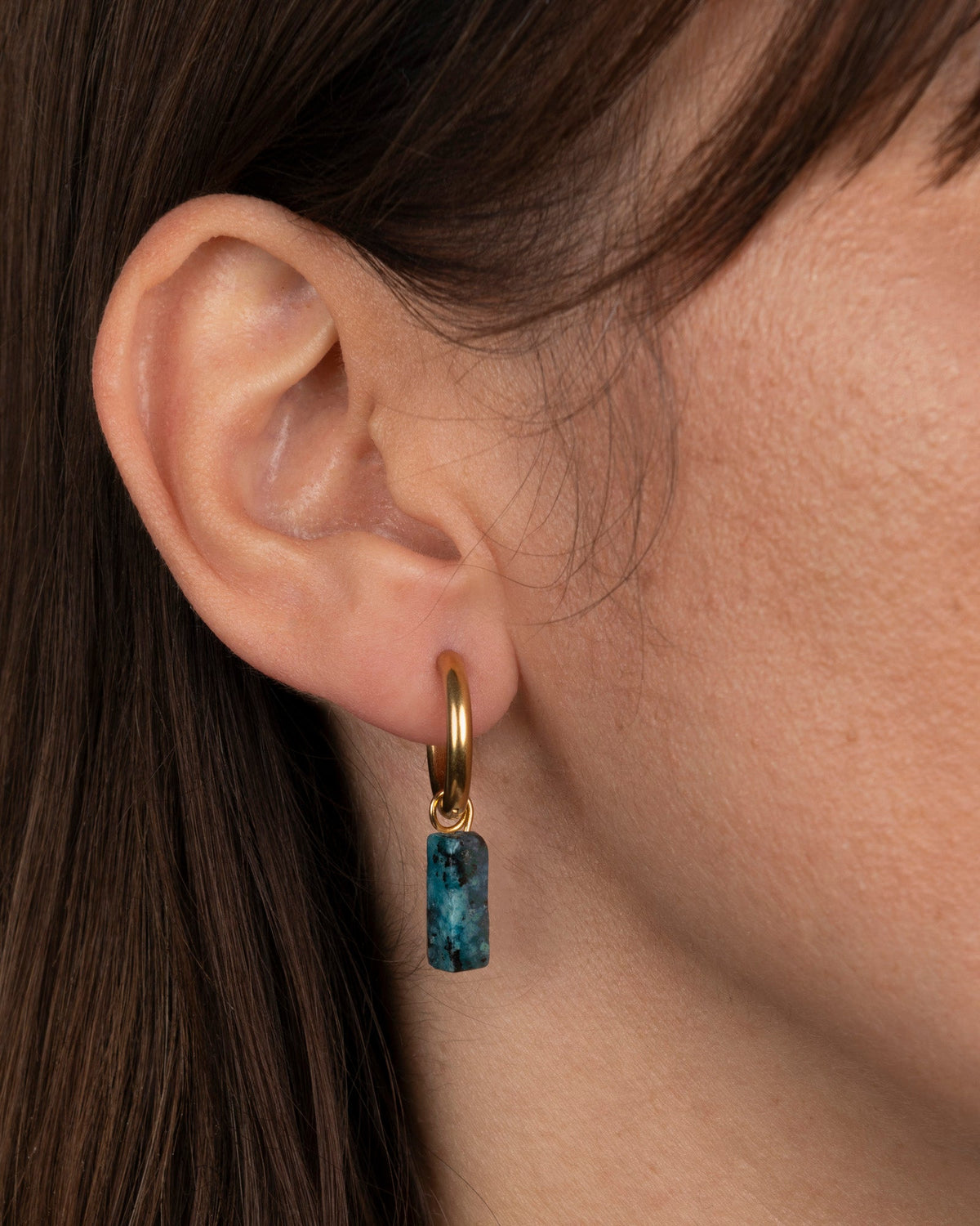 Boucles D'Oreilles Stone - Bleu Sodalite