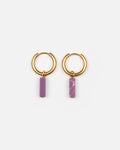Boucles D'Oreilles Stone - Violet