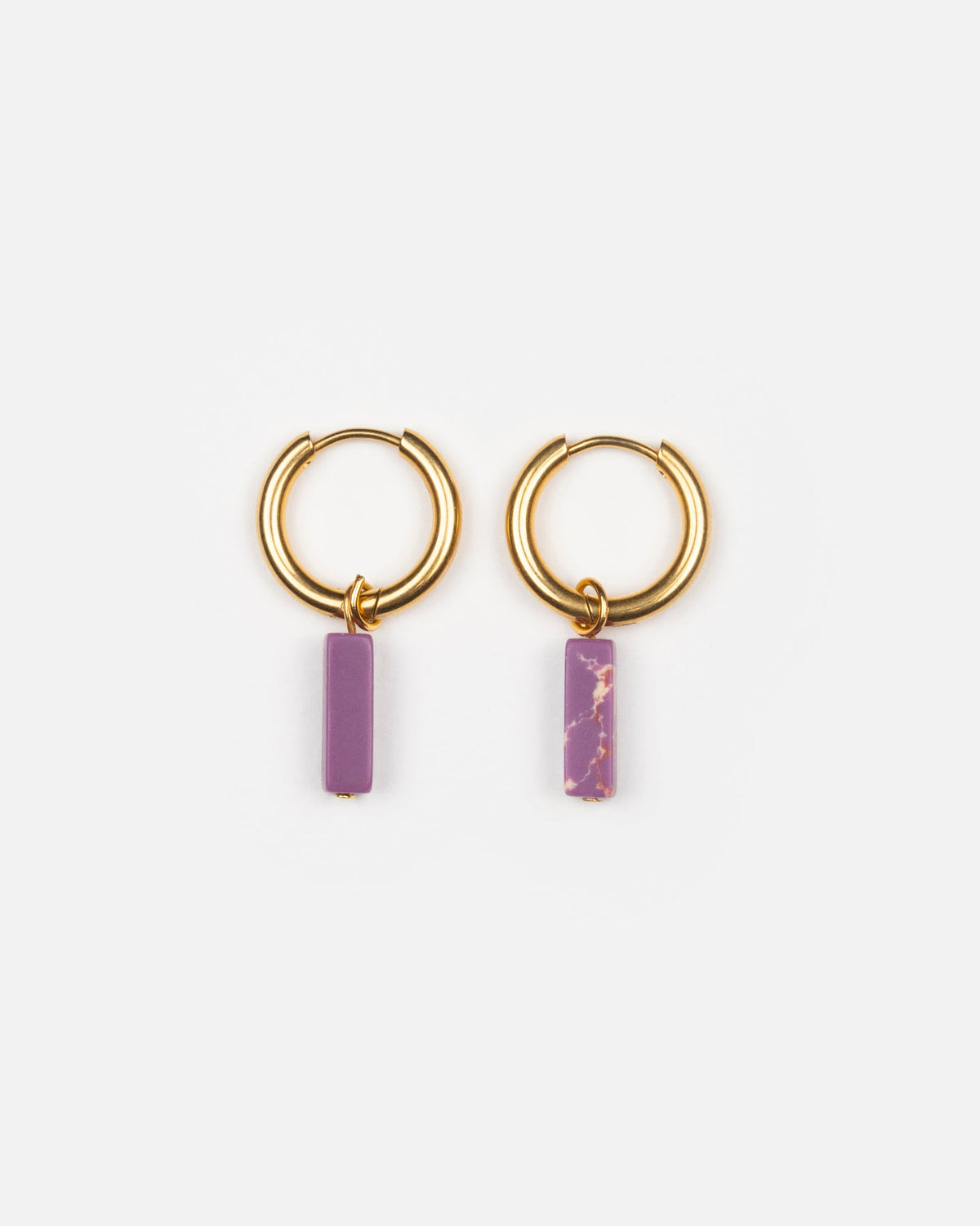 Boucles D'Oreilles Stone - Violet