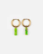 Boucles D'Oreilles Stone - Vert Acide