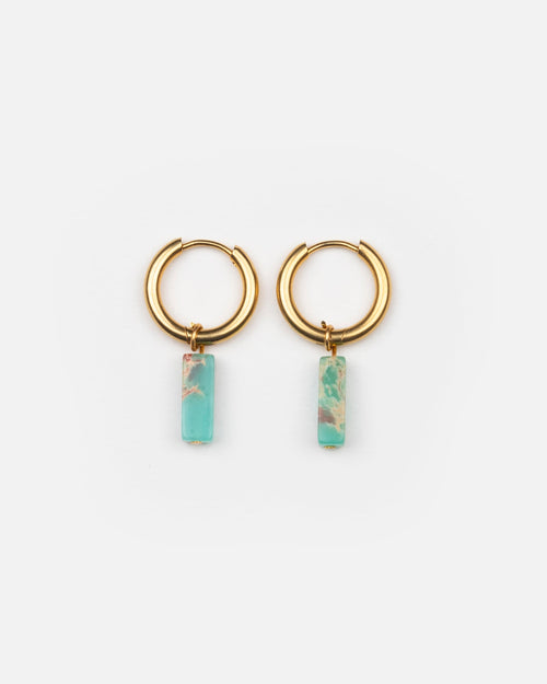 Duo Stone - Rectangle Turquoise