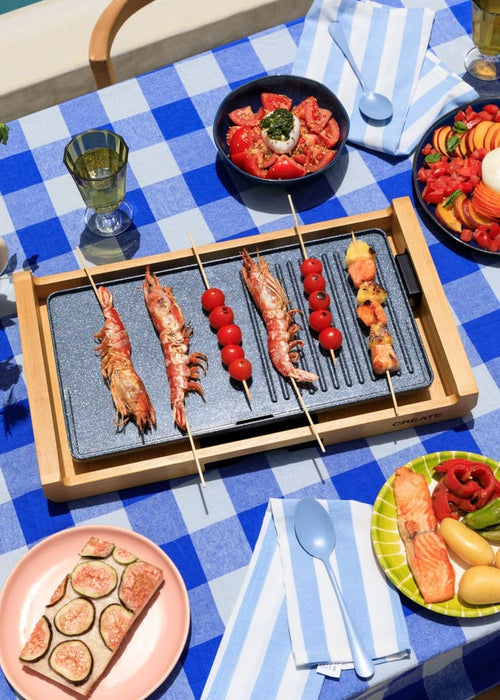 Stone Flat Bamboo - Electric Plancha 1800W