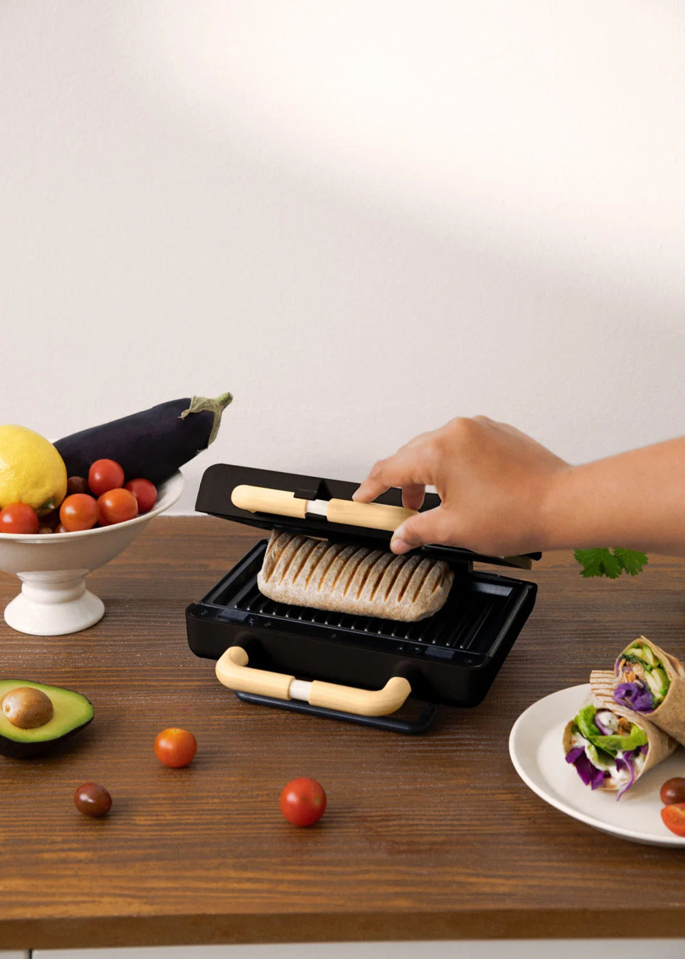 Stone Studio Double - Interchangeable-Plate Toastie Maker, Grill & Waffle Maker - Black