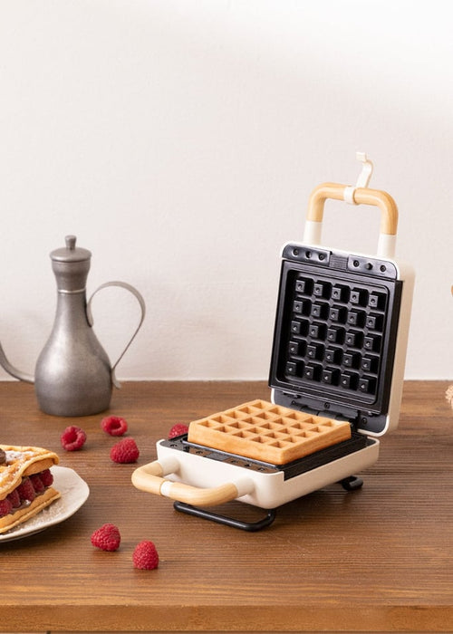 Stone Studio Individual - Sandwich Maker, Grill & Waffle Maker With Interchangeable Plates - Off-White
