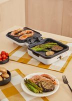 Stone Studio Pro - Multifunction Grill with 180º Opening - Off-White