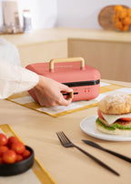 Stone Studio Pro - Multifunction grill with 180º opening - Terracotta