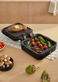 Stone Studio Pro - Grill Multifonction Avec Ouverture À 180º - Noir