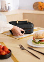 Stone Studio Pro - Grill Multifonction Avec Ouverture À 180º - Noir