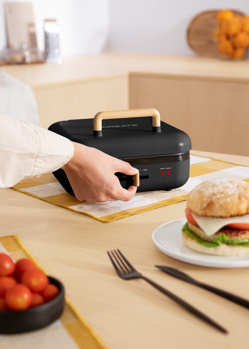Stone Studio Pro - Grill Multifonction Avec Ouverture À 180º - Noir