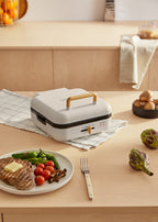 Stone Studio Pro - Multifunction Grill with 180º Opening - Off-White