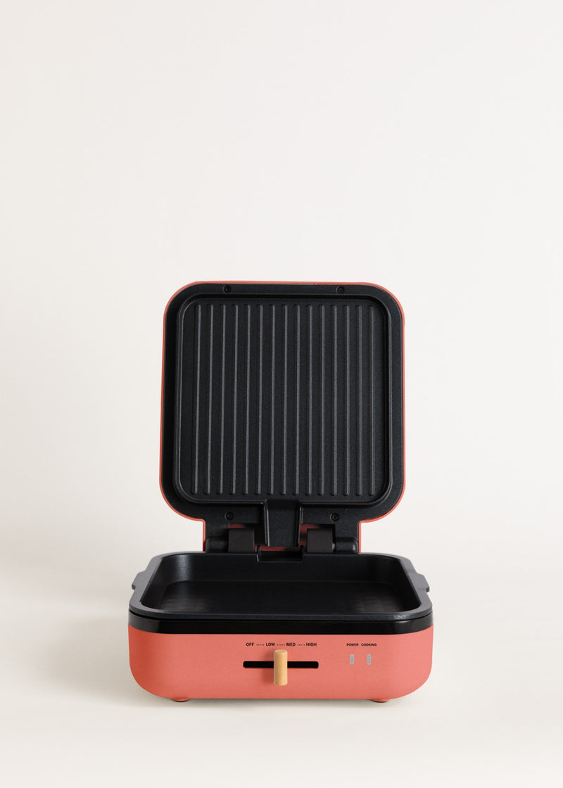 Stone Studio Pro - Multifunction Grill With 180º Opening - Terracotta