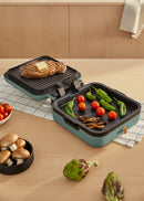 Stone Studio Pro - Parrilla Multifunción Con Apertura 180º - Verde Salvia