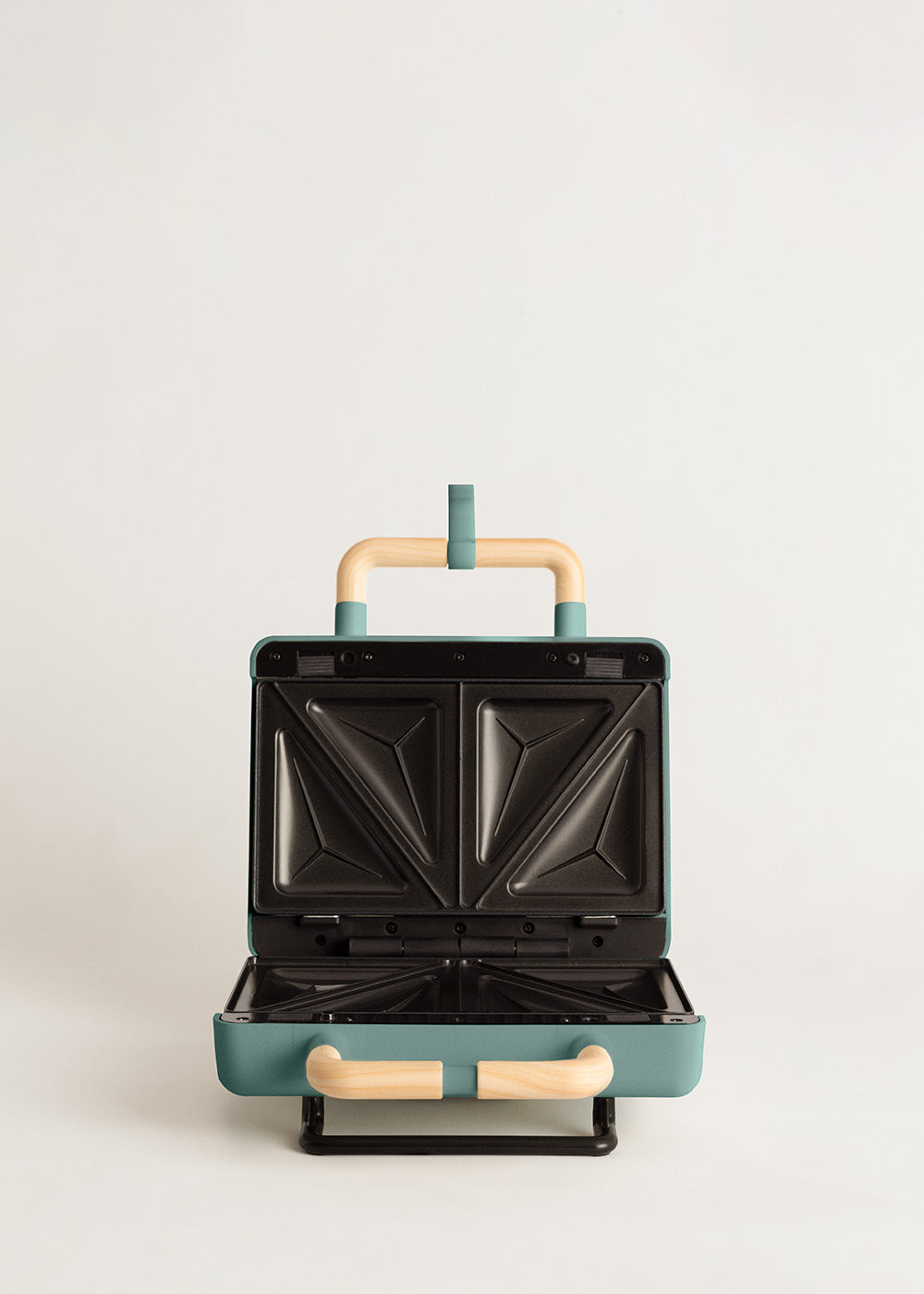 Stone Studio Double - Sandwichera, Grill y Gofrera Con Placas Intercambiables - Verde Salvia