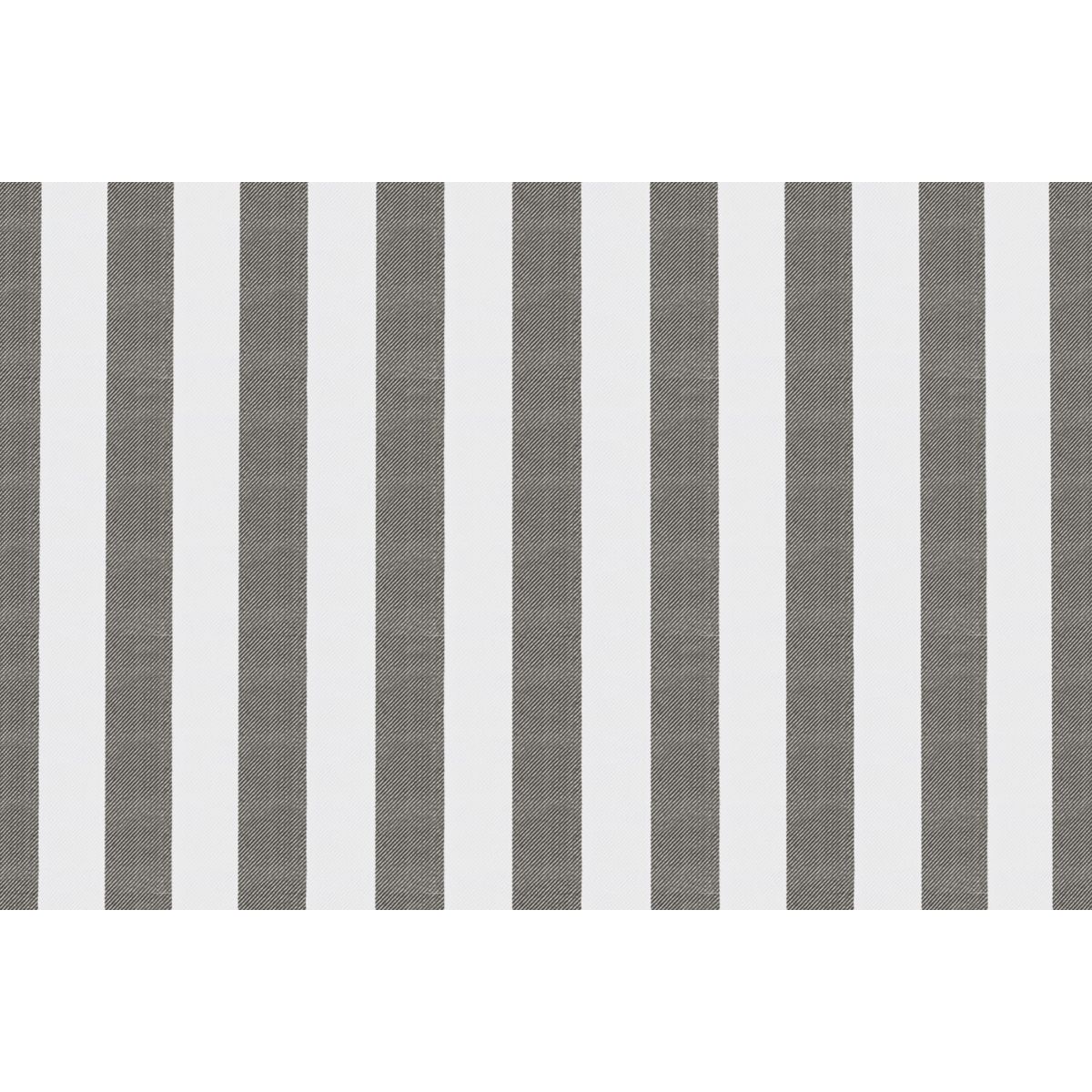 Canapé 3 Places Modulable - Tissu Extérieur À Rayures - Blanc Et Gris Anthracite