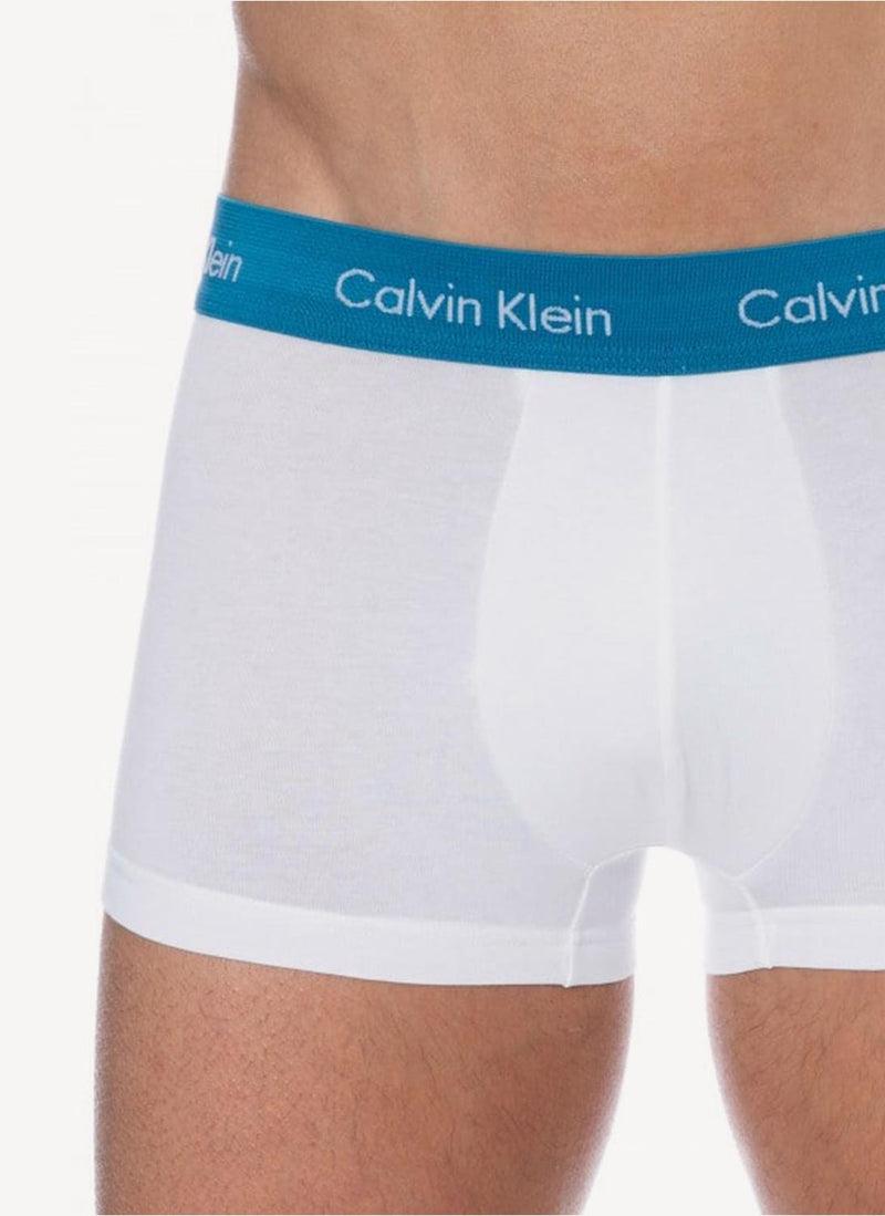 Calvin Klein - Strech Trunk 3 Pack - White - Homme