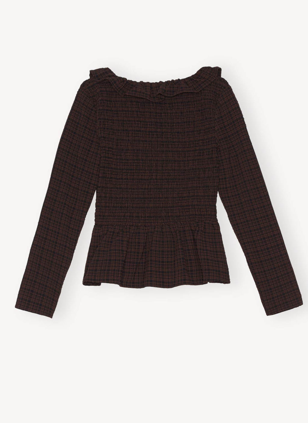 Ganni - Blusa - Marrón - Mujer