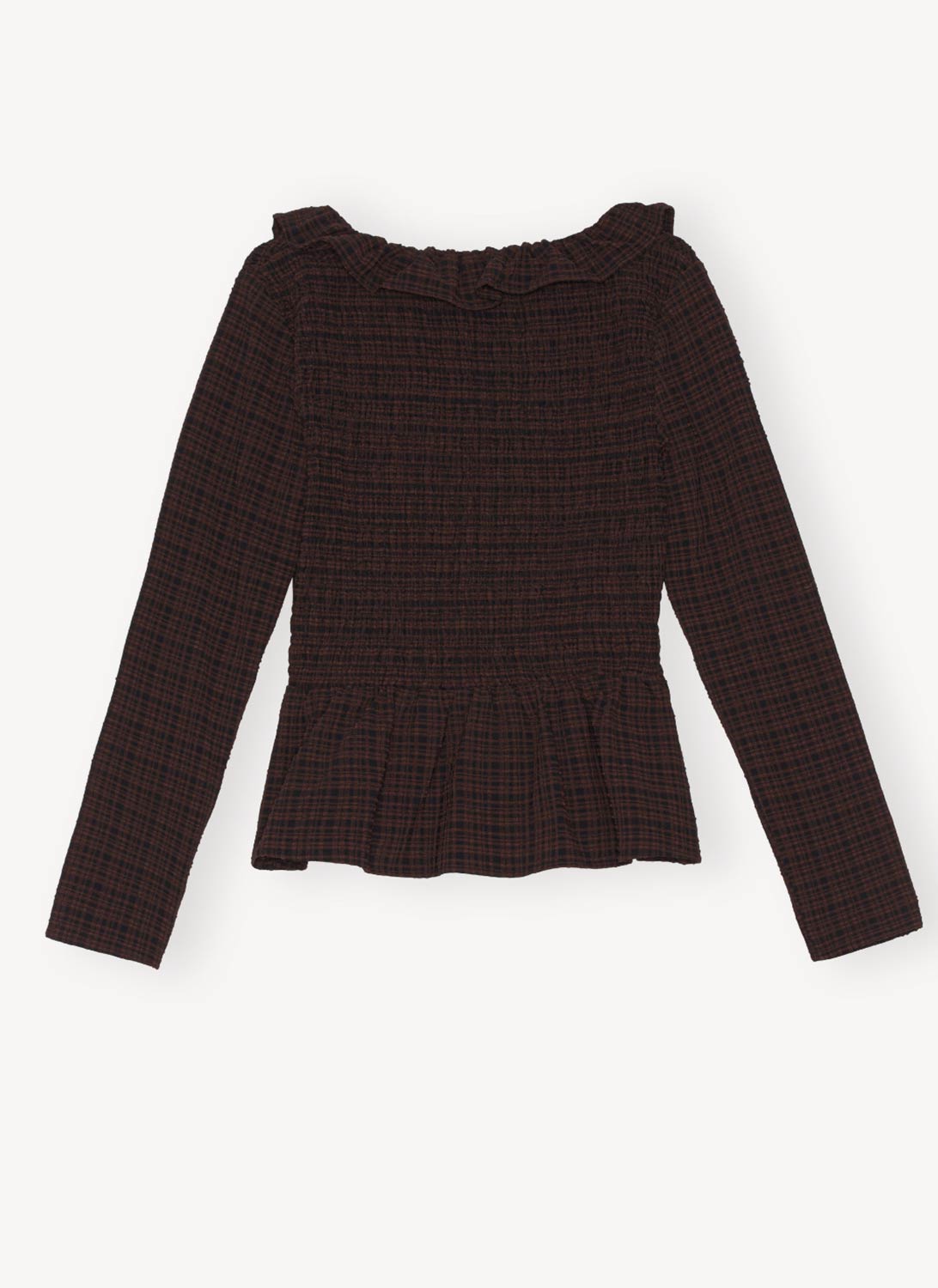 Ganni - Blusa - Marrón - Mujer