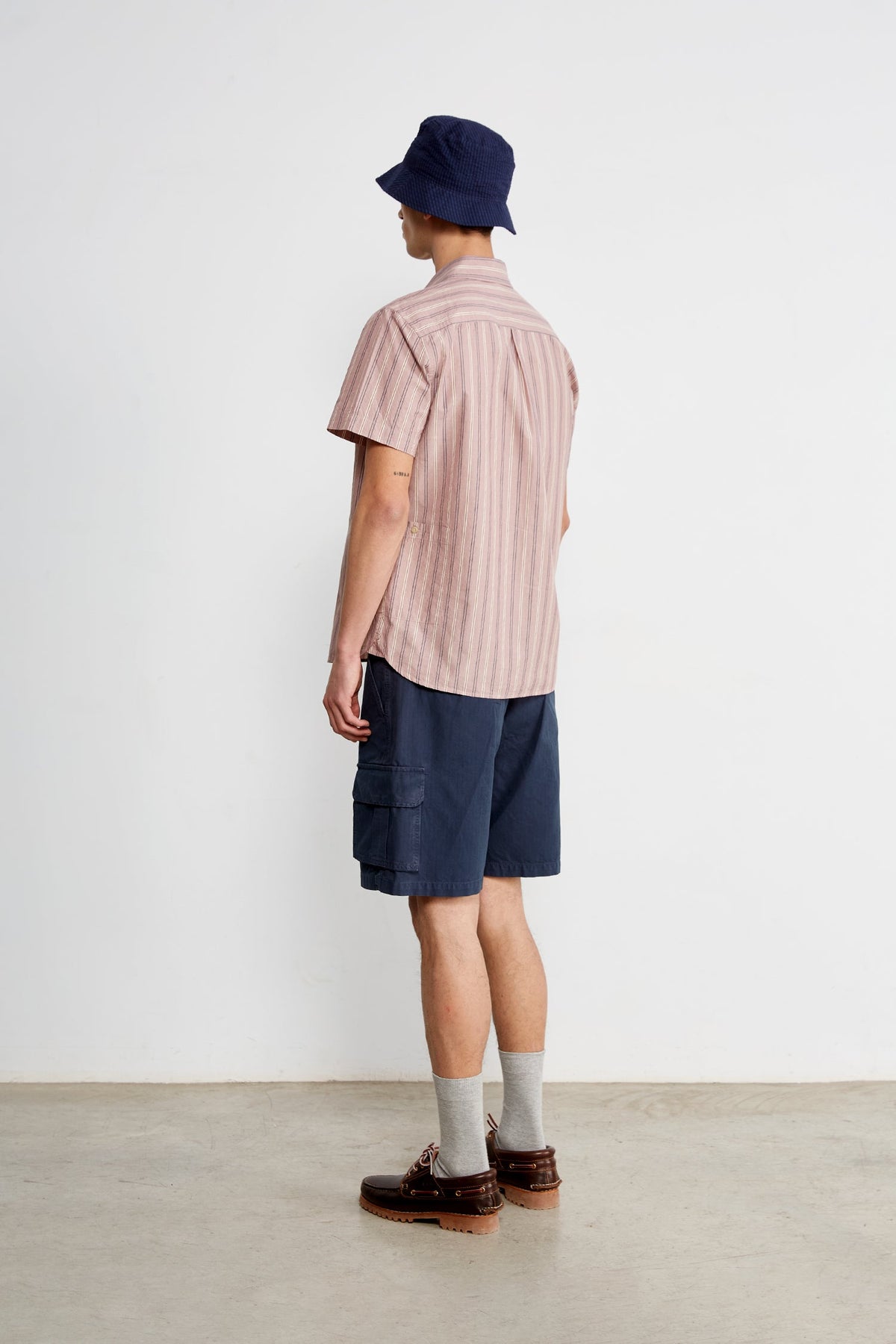 Chemise Manches Courtes Stripes Plum