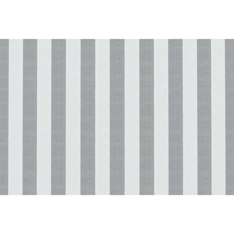 Pouf Modulable - Tissu Extérieur À Rayures, Blanc Et Gris