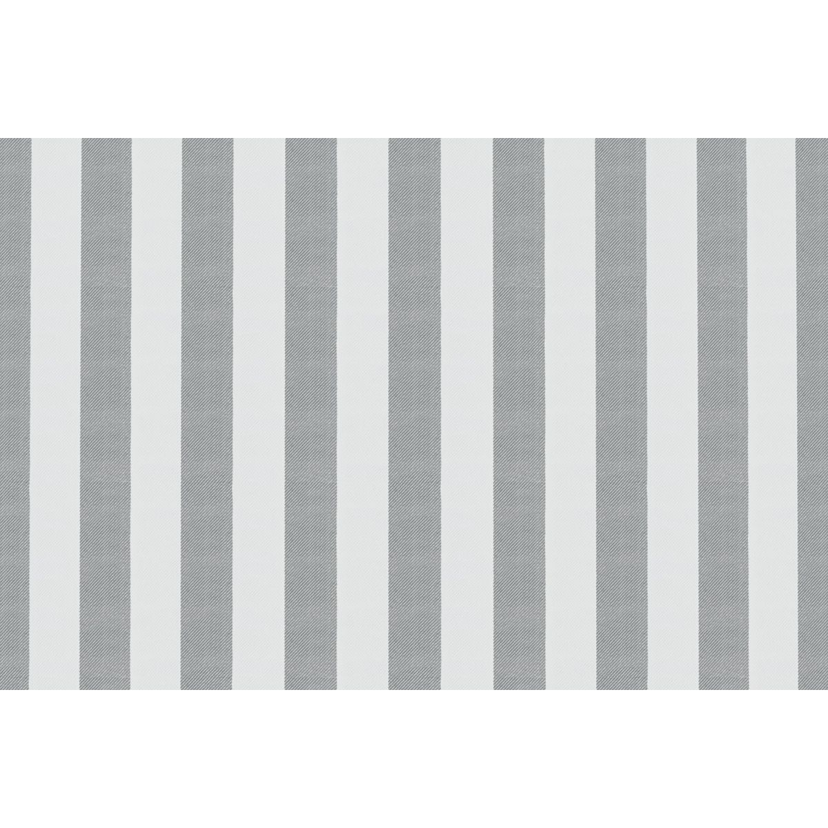 Canapé 3 Places Modulable - Tissu Extérieur À Rayures - Blanc Et Gris