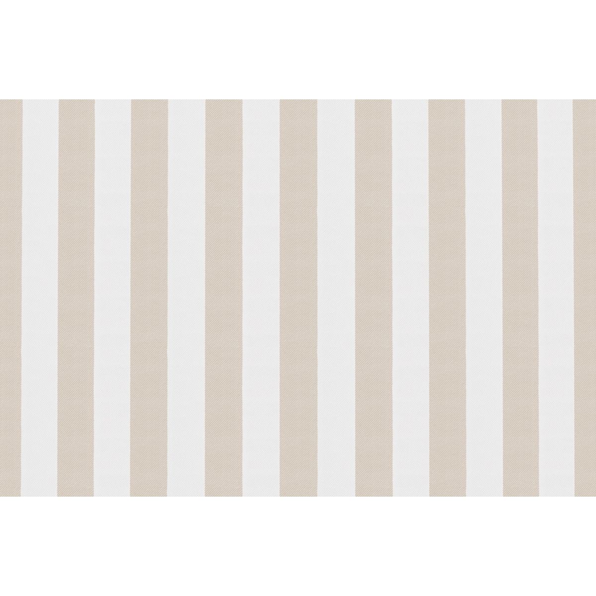Canapé 2 Places Modulable - Tissu Extérieur À Rayures - Blanc Et Beige