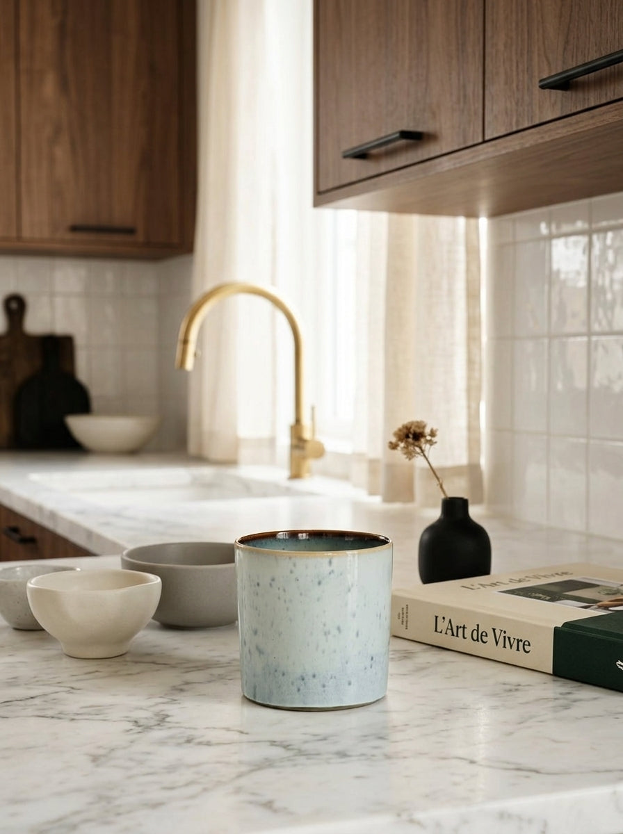 Terres De Rêves - Mug M - Light Blue/Smoky Blue - Anita Le Grelle