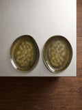 Pure - Lot De 2 Assiettes Ovales - M - Grès - Vert