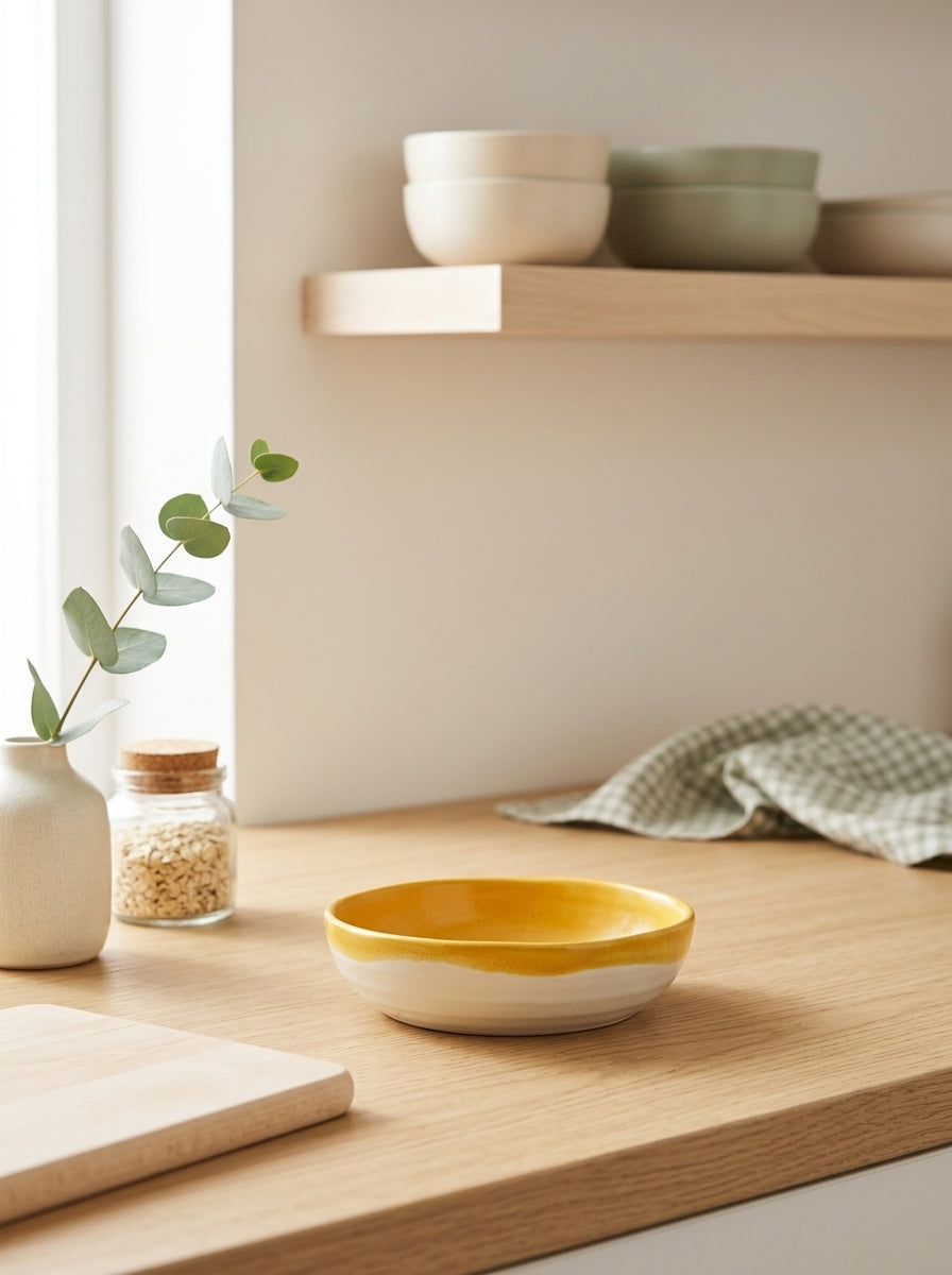 Feast - Lot De 8 Plats - XS - Grès - Jaune