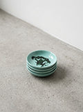 Feast - Lot De 4 Plats - S - Grès - Azur Brocoli Vert