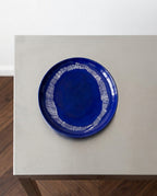 Feast - Lot De 2 Assiettes - M - Grès - Bleu Foncé Blanc