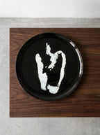 Feast - Assiette De Service - Grès - Noir Blanc