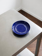 Feast - Lot De 2 Assiettes Hautes - Grès - Bleu Foncé Blanc