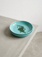 Juego de 2 platos altos - Alcachofa Azur - Green Feast - By Ottolenghi