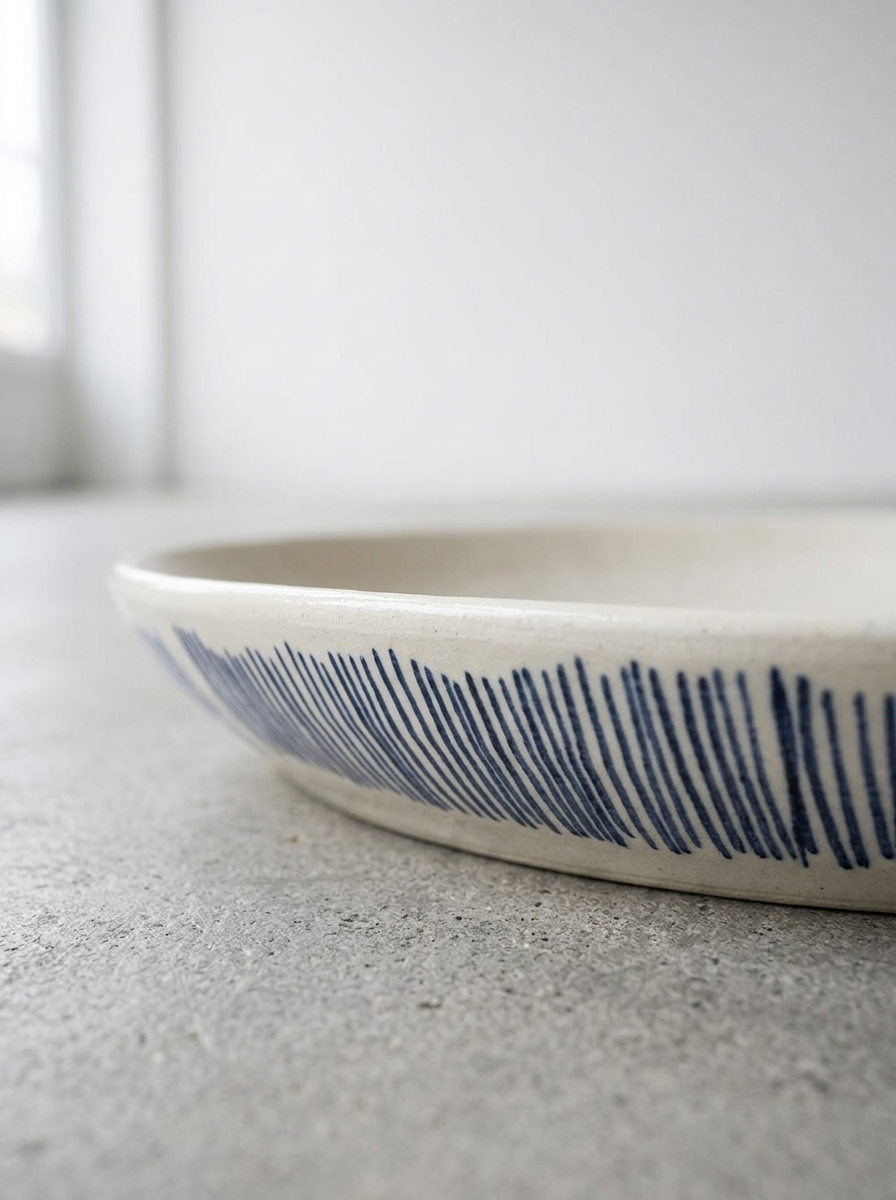 Feast - Vassoio Da Portata - S - Gres - Bianco Blu