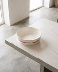 Feast - Insalatiera - Gres - Bianco Stripes Rosso