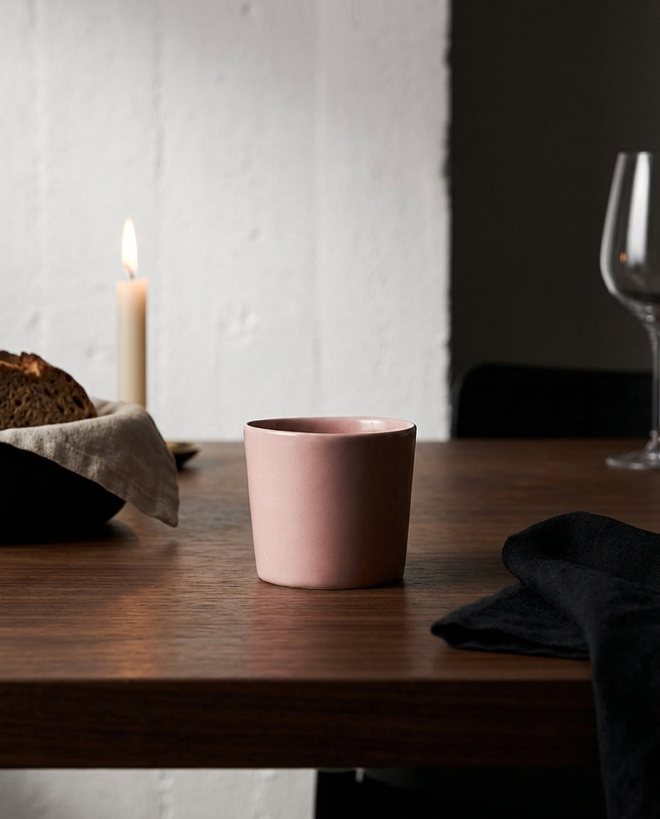 Feast - Lot De 4 Tasses À Expresso - Grès - Rose