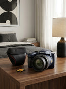 Appareil Photo Bridge Pixpro Az528 - Zoom Optique 52X - Midnight Blue - Carte SD & Housse Offertes - Kodak