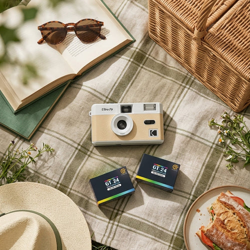 Appareil Argentique - ULTRA F9 - Light Beige - 2 Pellicules Couleur Offertes - Kodak