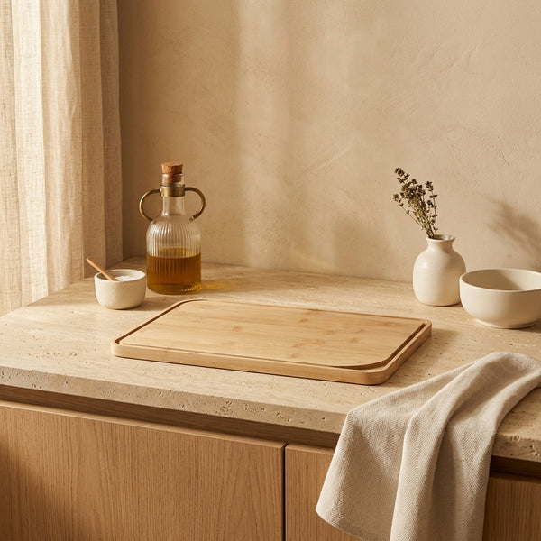 Bamboo Chopping Board - Beige