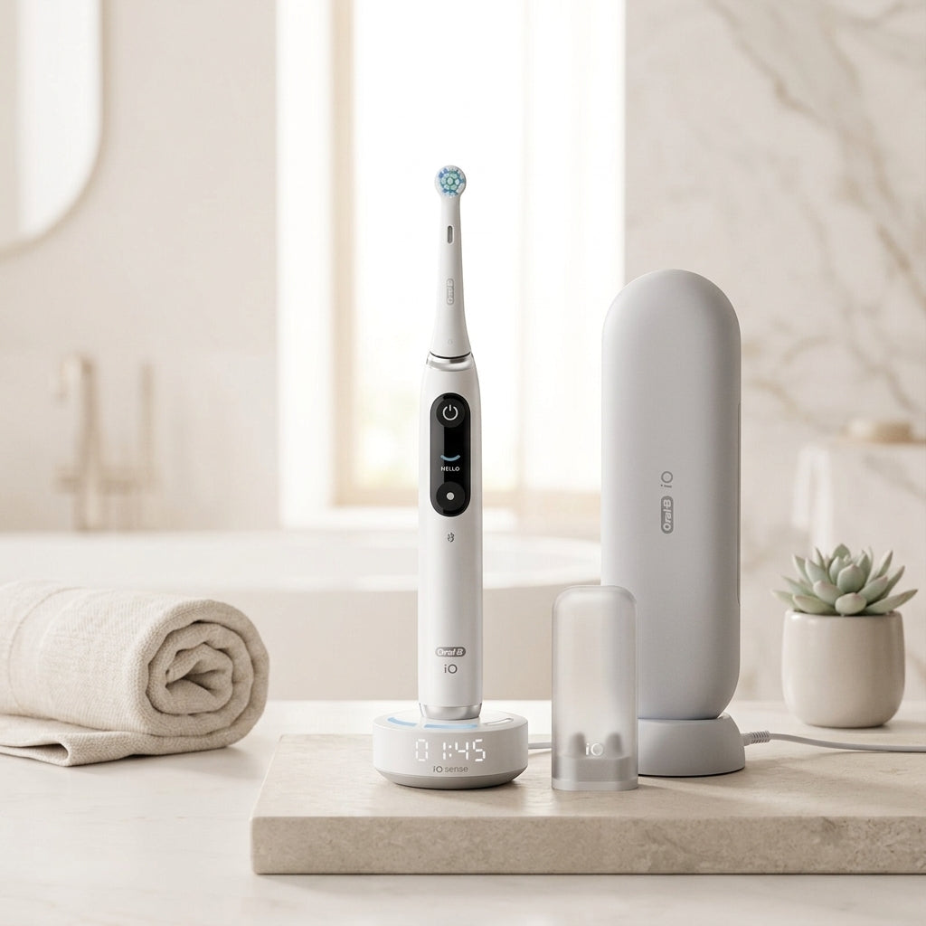 Oral-B Io10 Electric Toothbrush With Travel Case Charger - White