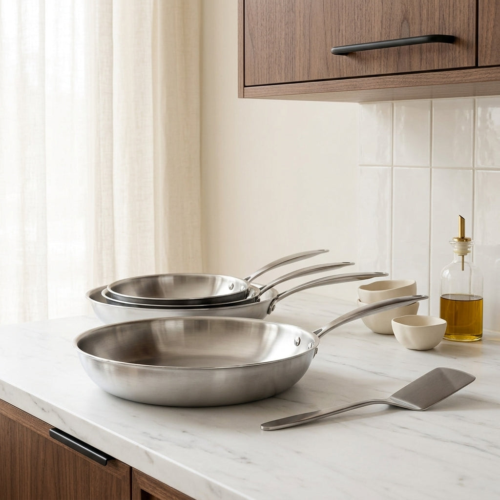 Triply - Padella - Acciaio Inossidabile a Tre Strati - 28 Cm 🇫🇷
