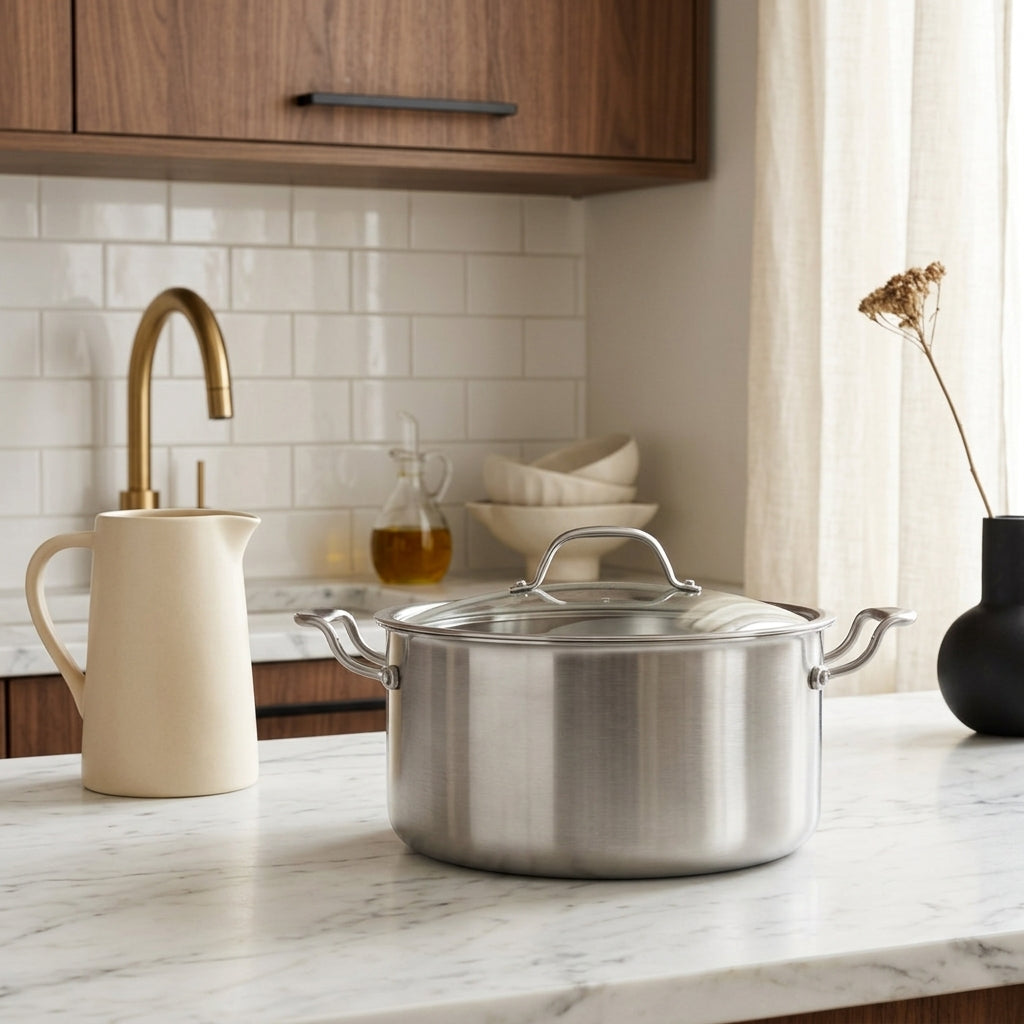 Triply - Braadpan met glazen deksel - Drielaags roestvrij staal - 24 cm 🇫🇷